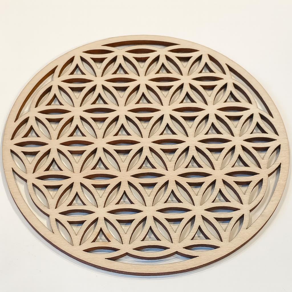 HICOHAND Lot De 40 Mandalas En Bois Brut – Formes Variées – Peinture, Loisirs Créatifs, Décoration – Cadeau Adulte
