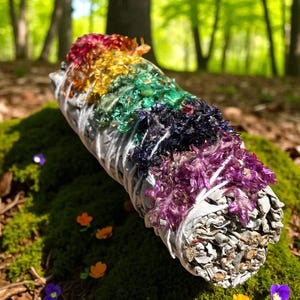 Sauge Blanche Purification & Chakras – Bâton Verbasco, Encens Rituel Énergétique, Nettoyage Aura, Fumigation Spirituelle