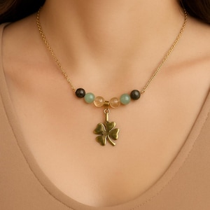 Natural stone bracelet - Pyrite - Citrine - Peridot - lithotherapy - Abundance - Prosperity - Wealth - Valentine's Day gift