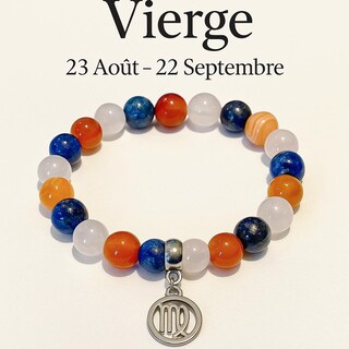Bracciale Zodiacale Capricorno Con Cristalli | Granato Corniola Onice | Gioiello Spirituale Regalo