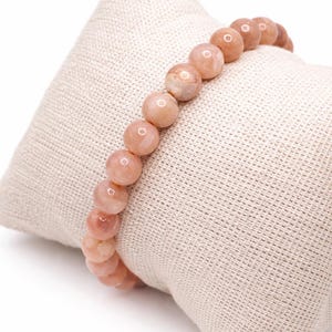 Pulsera de piedra solar AAA de 6 mm: piedra natural auténtica, pulsera energética y de confianza, cristaloterapia para mujeres y hombres, regalo luminoso.