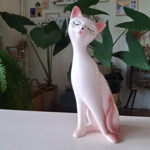 vintage pink cat