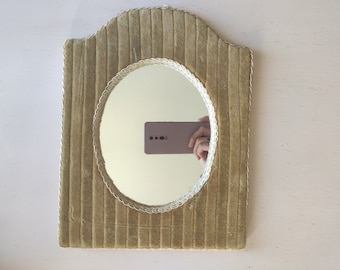 Vintage velvet mirror