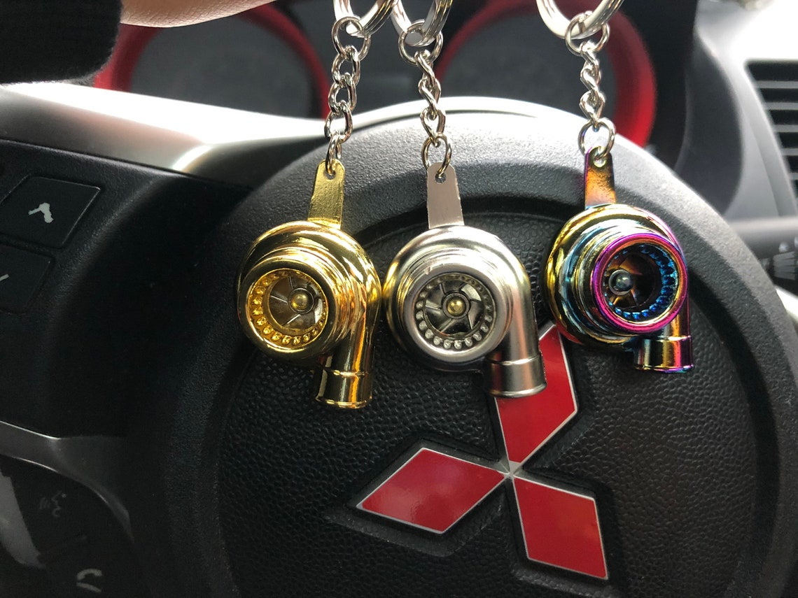 Metal Turbocharger Keychain image 0