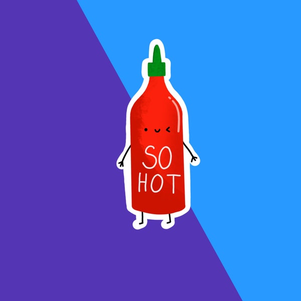 So Hot Sauce Sticker |Hot Sauce Sticker, Character Sticker, Computer Sticker|