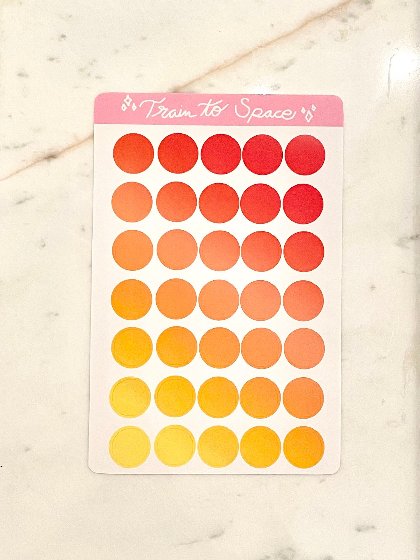 Red Circle Stickers Planner Stickers Journal Stickers Shape | Etsy