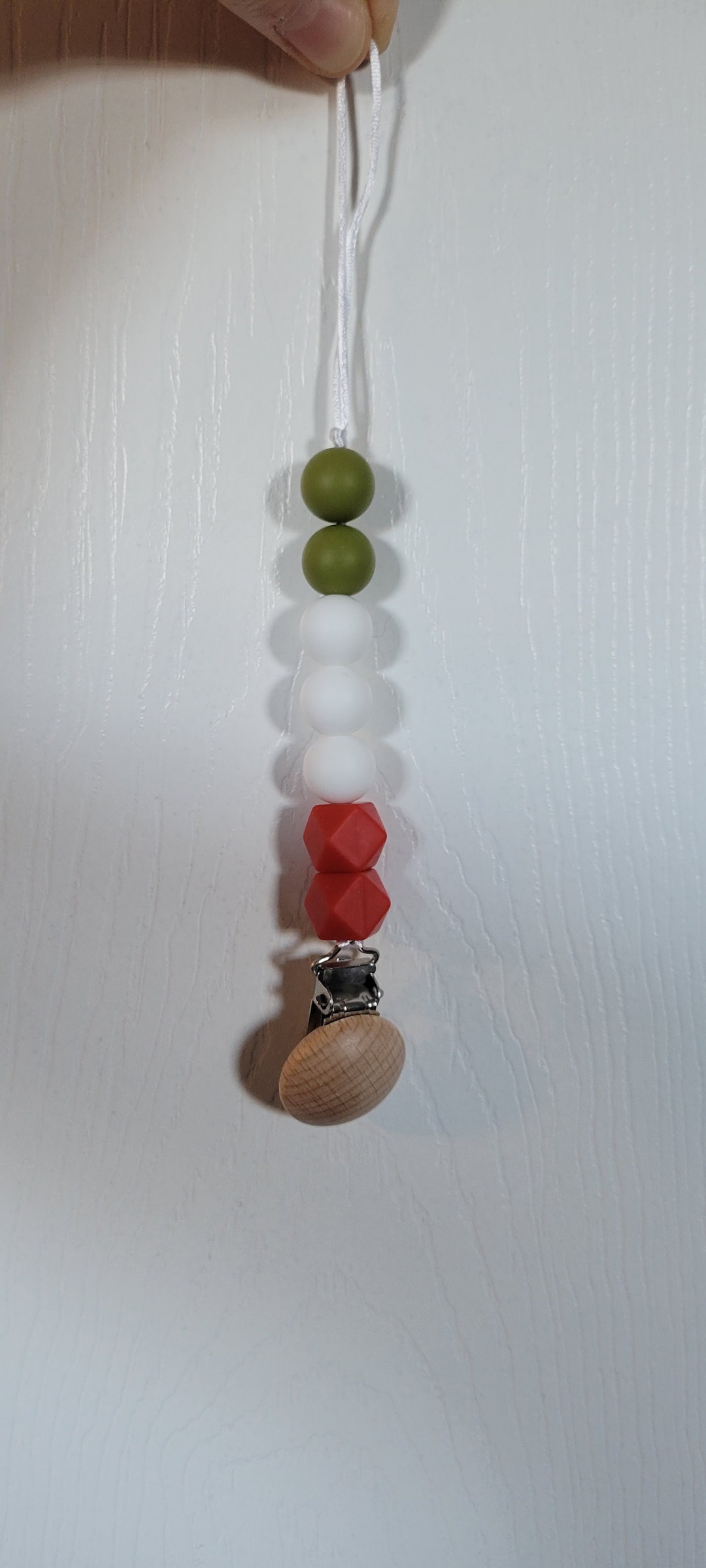 Silicone Bead Pacifier Clip Etsy