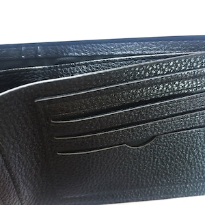 Carteira masculina/carteira curta/carteira de couro macio/carteira horizontal/carteira genuína/carteira de couro/