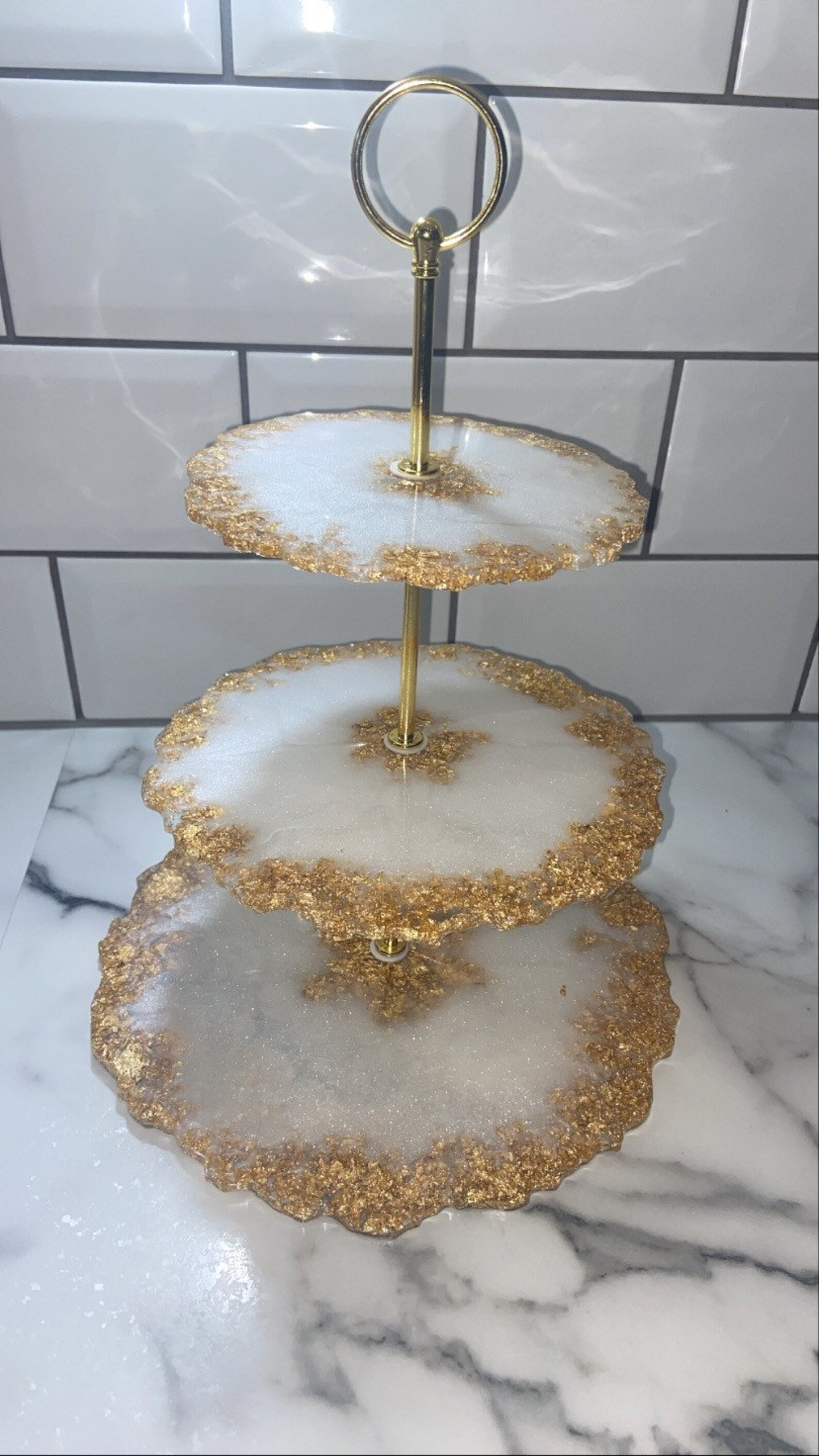 Epoxy Resin Display Cake Stand Etsy