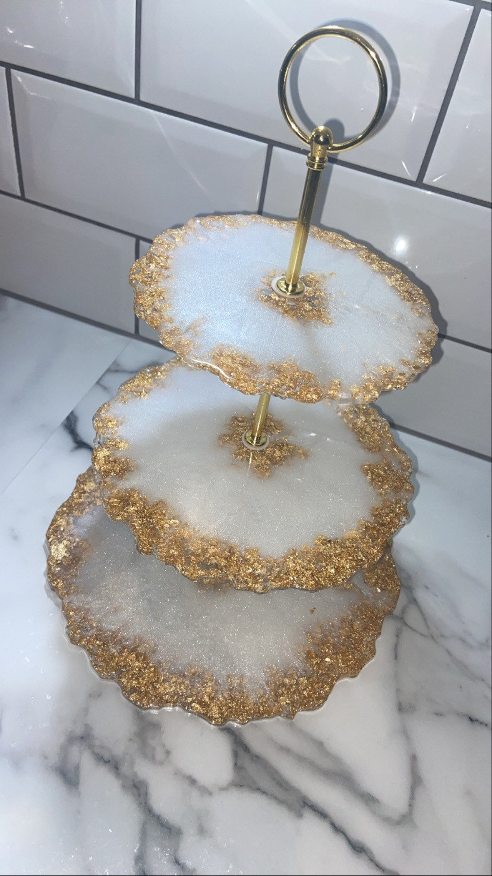 Epoxy Resin Display Cake Stand Etsy