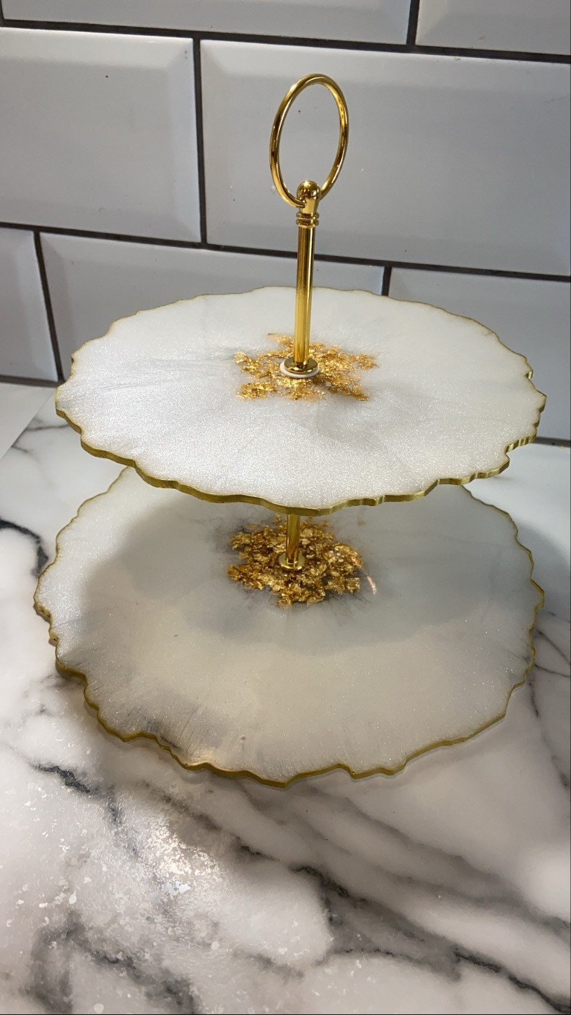 Epoxy Resin Display Cake Stand Etsy