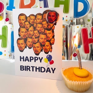 Carte d'anniversaire Pop up Meme C*nt avec badge A6 LEO LAUGHING