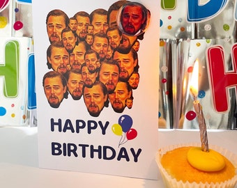 Pop up Meme C*nt Birthday Card with Badge A6 LEO LAUGHING