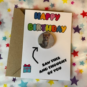 Mini carte d'anniversaire A7 avec badge Elgato