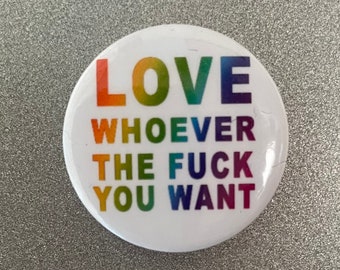 LGBT (Various Designs) - 1" / 25mm Button Badge - Novelty Pride Gay Lesbian Bi E - Foto 4