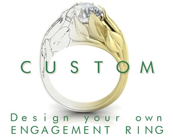 Custom Jewelry Design – Make Your Own Design - Engagement Ring