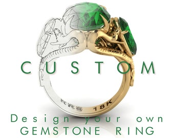 Custom Jewelry Design – Make Your Own Design - Gemstone Ring