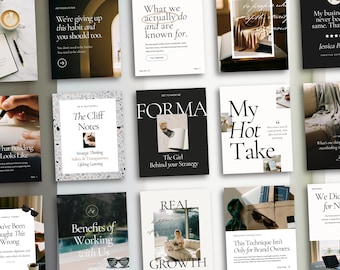 Clean Instagram Templates for Canva with Stock Imagery for Modern Brands | Forma
