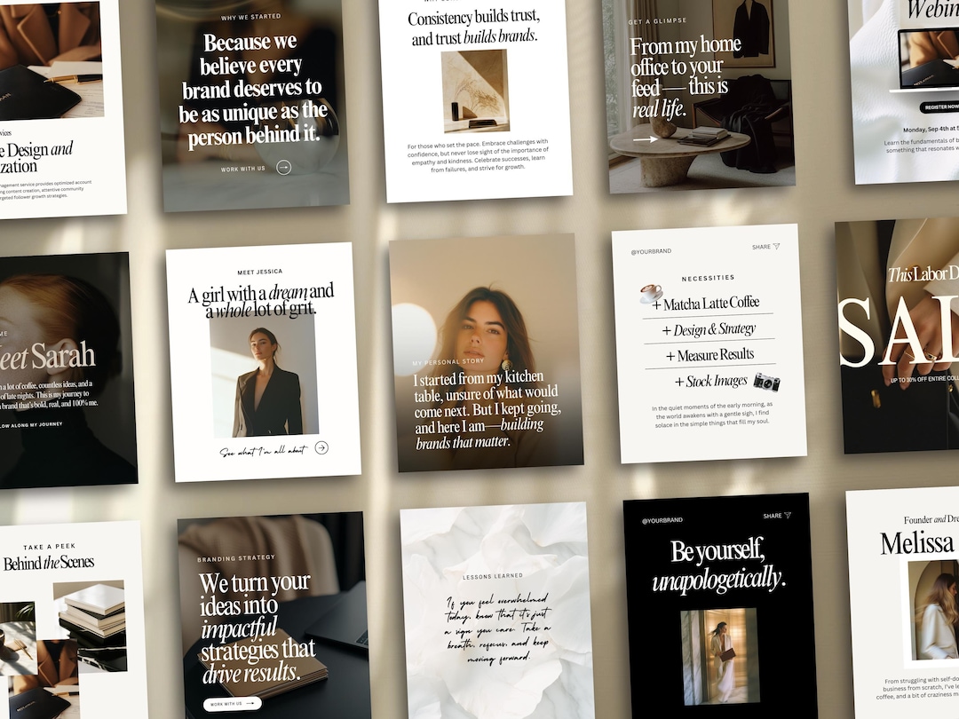 Vienna: Canva Instagram Templates, Social Media Posts for Small ...