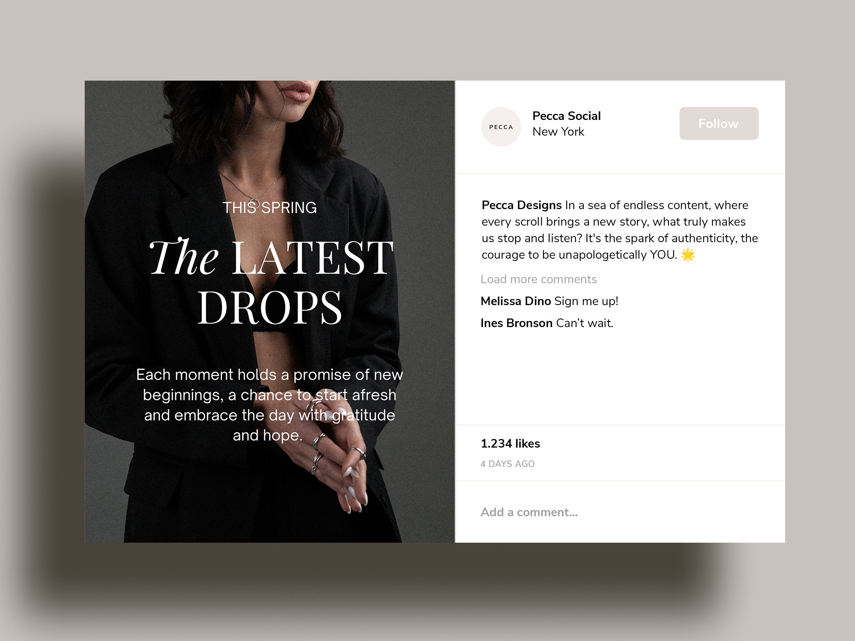 Canva Instagram Templates, Black & White Minimal Social Media Templates ...