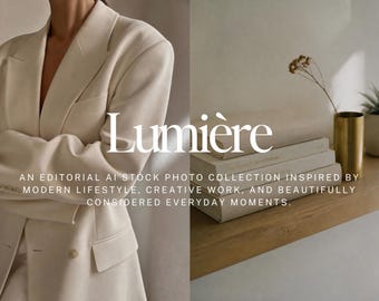Luxury Neutral AI Stock Photos Bundle, Faceless Stock Images, Elegant Aesthetic Lifestyle Photography for Websites & Social Media Branding