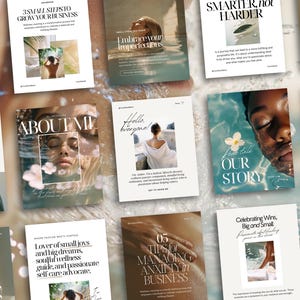 Wellness and Spiritual Instagram Template, Posts and Stories, Mental Health, Minimalist, Instagram Template Business, Social Media IG Posts