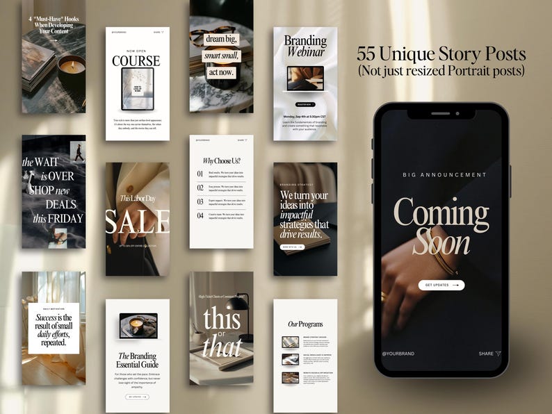Vienna: Canva Instagram Templates, Social Media Posts for Small ...