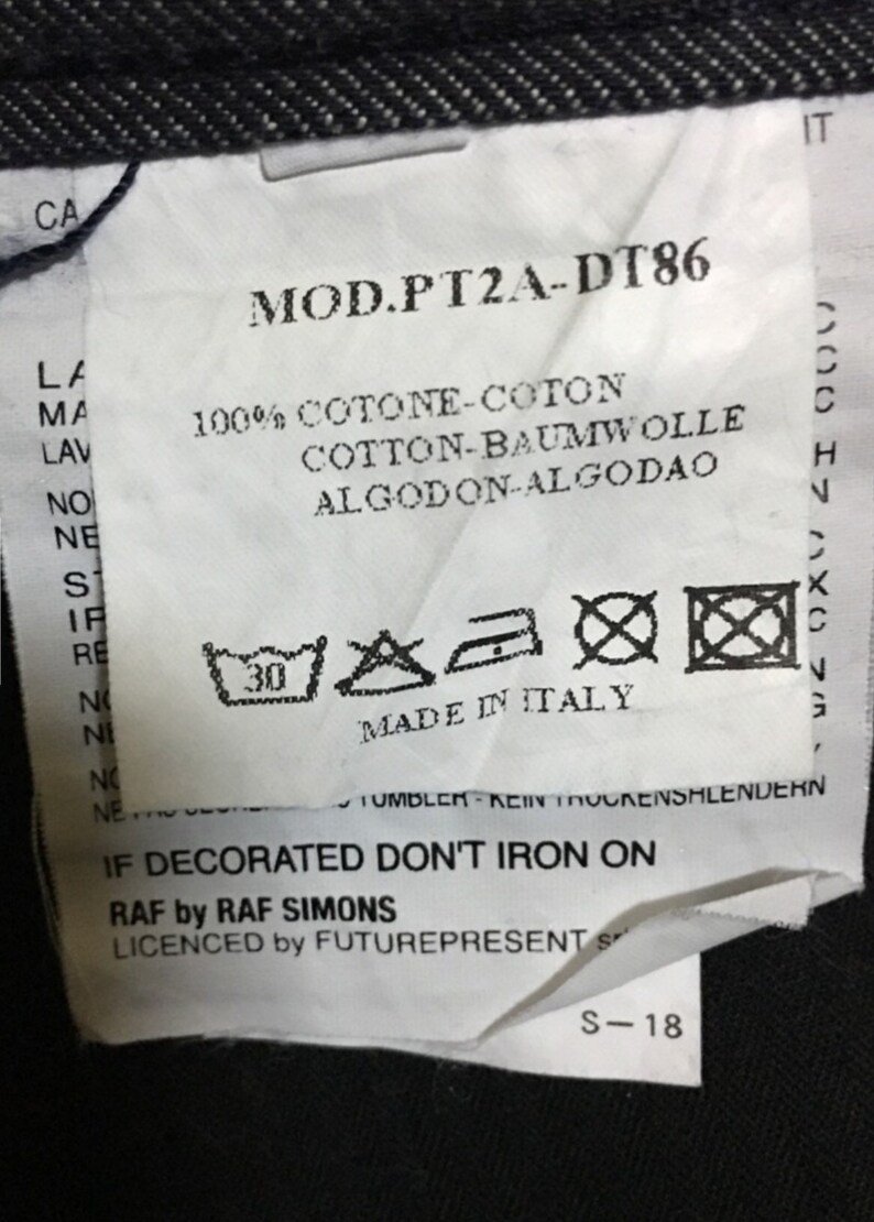 Raf Simons denim