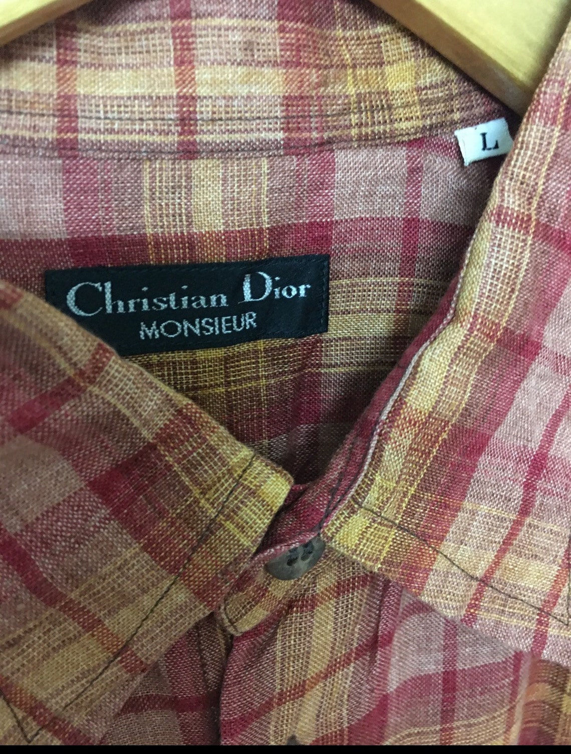 Vintage Flannel Christian Dior Shirt | Etsy