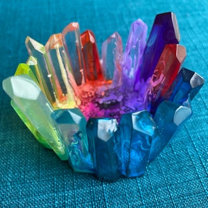 Druzy gem candle holder - tea light