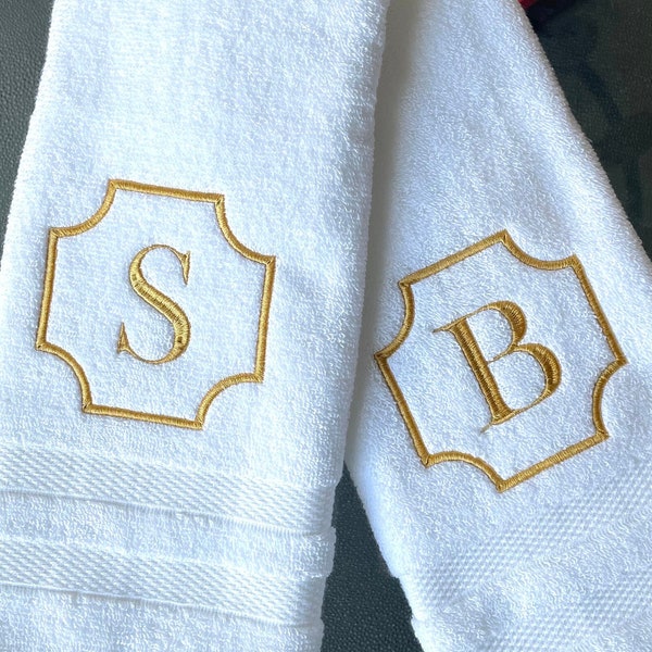 Monogrammed Hand Towel - Etsy