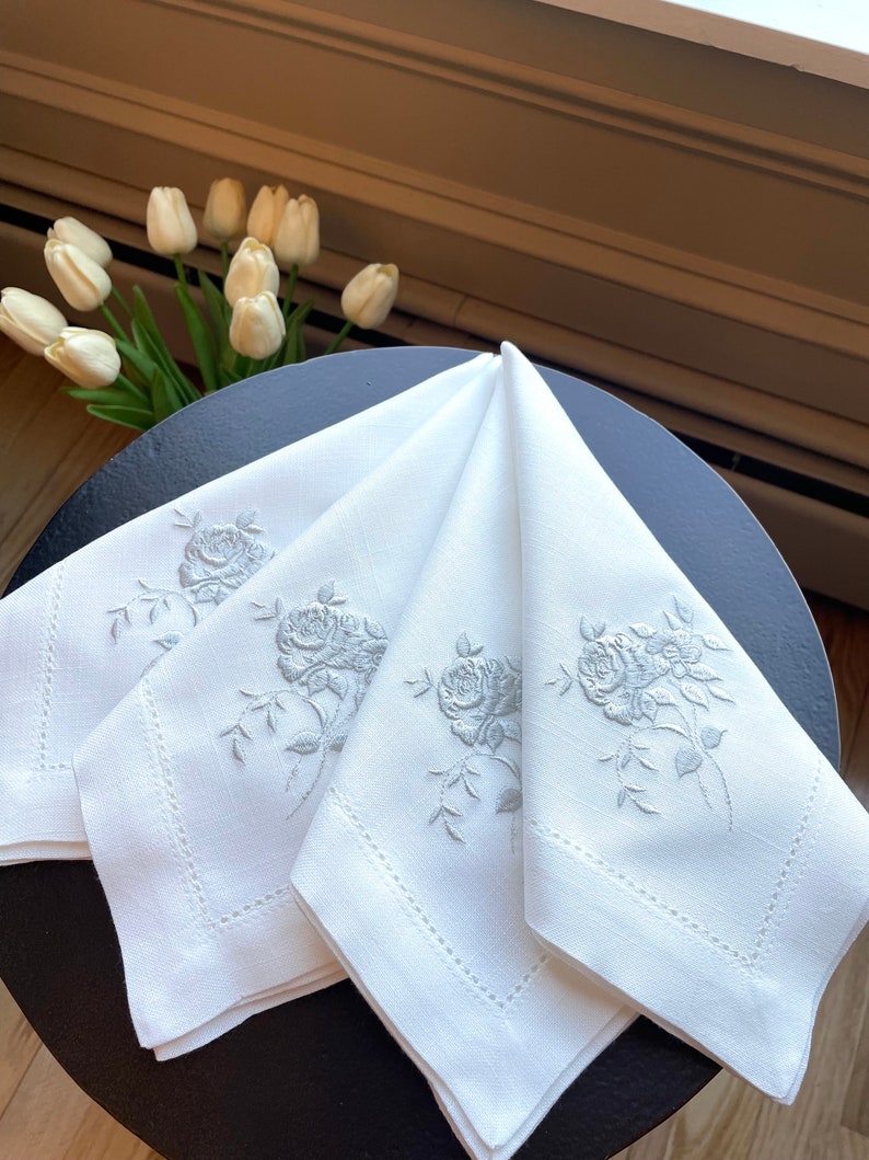 ZeyRaEmbroidery Linen Napkins