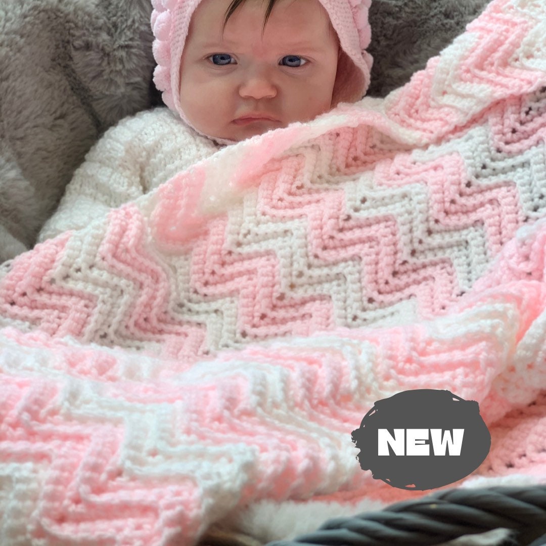 Hand Knitted baby blanket Pram Blanket Made to order Choice Etsy