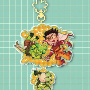 Slimecicle & Mariana QSMP Keychain