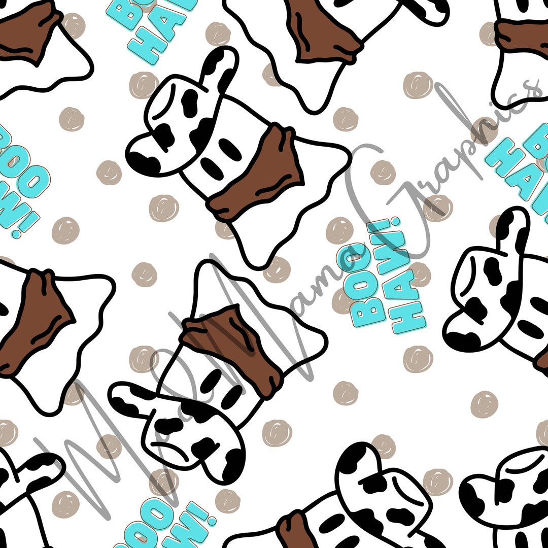 Boo Hc Boo Haw Ghost Seamless - Etsy