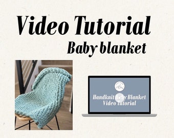 Video Tutorial: Baby/Toddler Hand Knit Chunky Blanket Instructions | Cozy Crafting | Do It Yourself | Make Your Own Blanket | Handmade gift