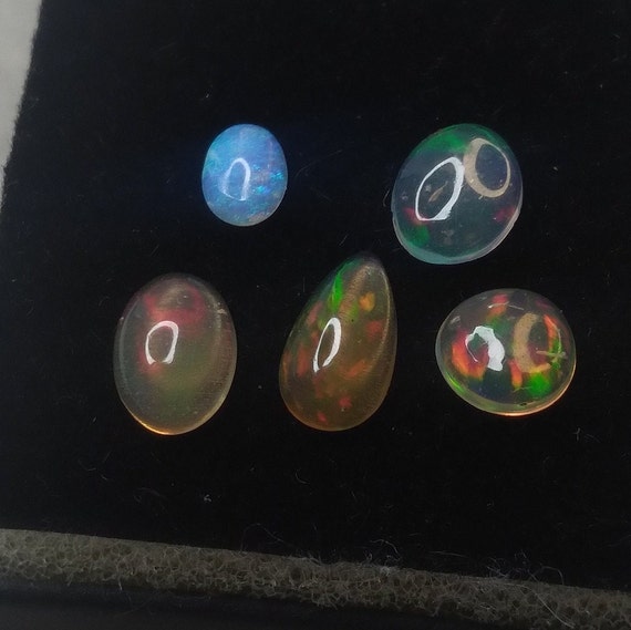Misc opal cabochons.  Price is for all 5 cabs.
