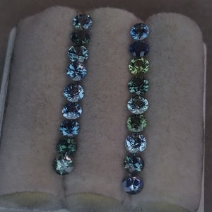 3.5mm Montana sapphire.  Rock creek Montana.  Faceted loose American sapphire. Price is for one sapphire.