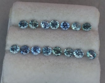3.75mm Montana sapphire.  Rock creek Montana.  Faceted loose American sapphire.  Price is for one sapphire