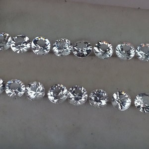 3.5mm danburite.  Round faceted loose.  Highly reflective and bright.  Price is for one danburite with many available.