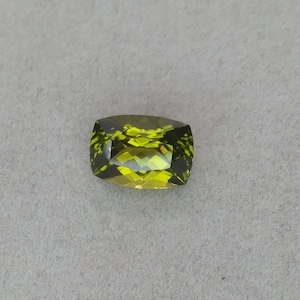 Peridot.  Arizona peridot.  American gemstone.  Faceted loose.  Medium green and bright.