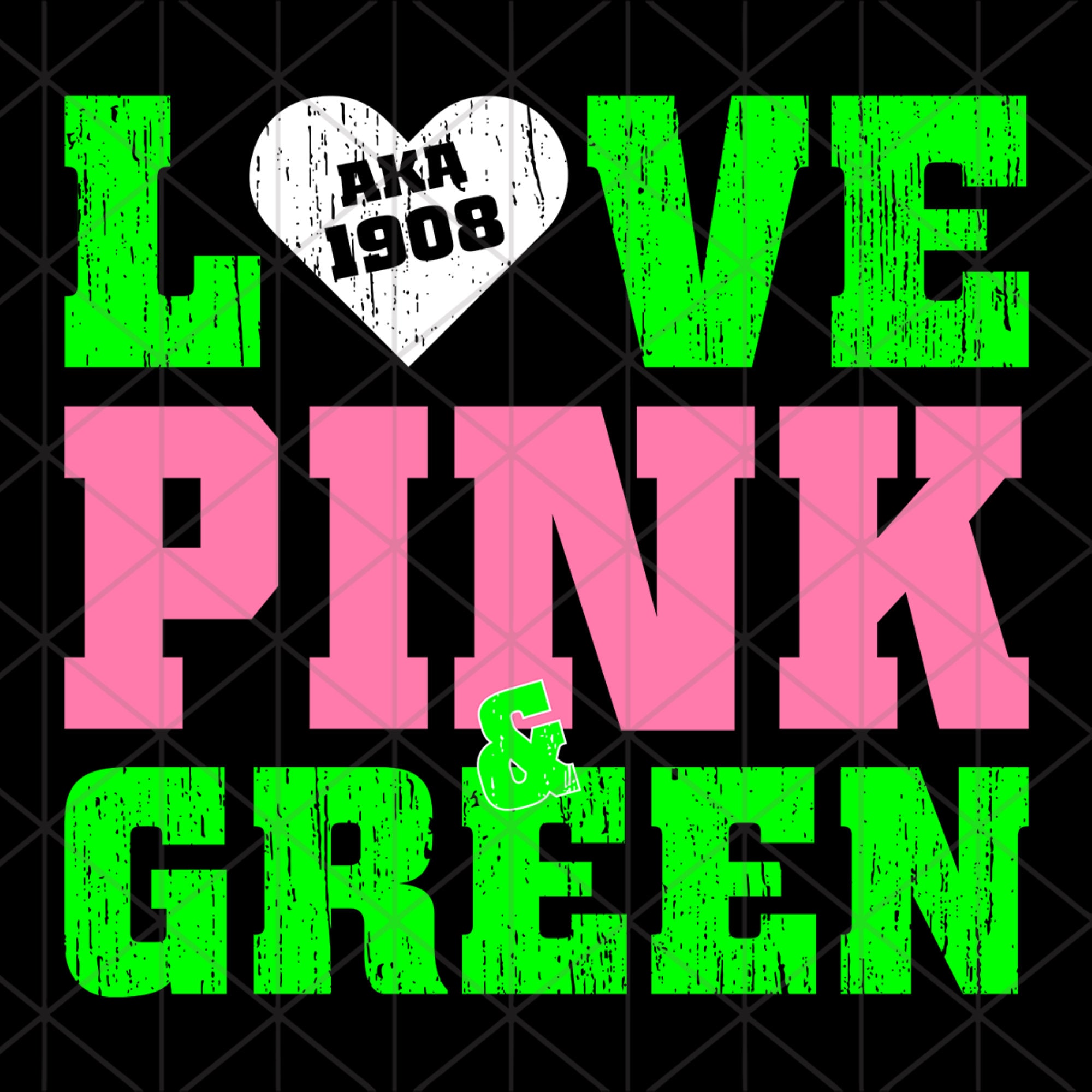 Love pink and green aka Sorority Svg Aka Girl gang svg aka Etsy