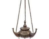 Vintage Lantern Handcrafted Pure Copper Lighting for Home and Garden Decor Hanging Lantern with Chain Oil lamp