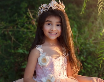 Kids Girls Child Princess Fluffy Tiara