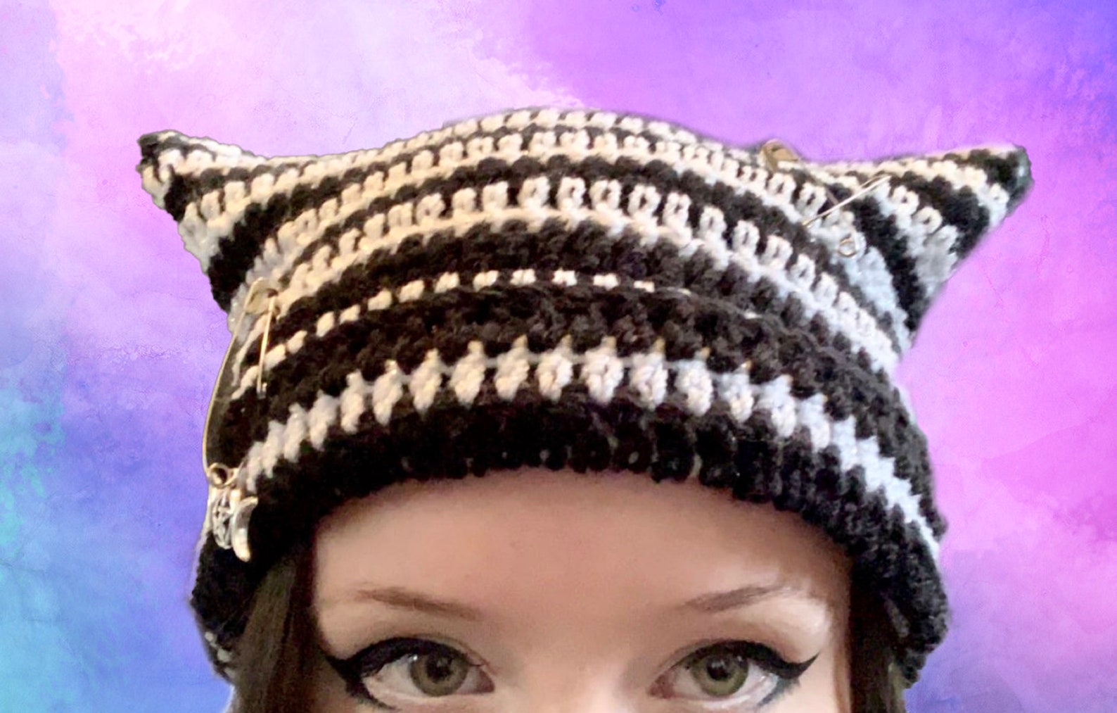 Cat Ear Beanie Crochet PDF PATTERN ONLY Easy Crochet Etsy UK