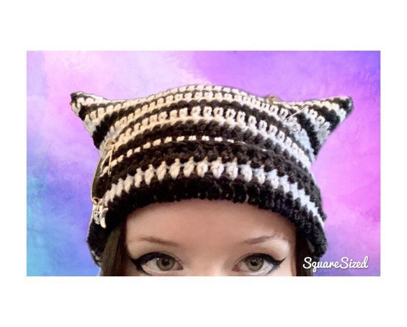 Gorro de orejas de gato gorro de gato gato gato - Etsy España