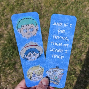 One Piece Inspired Bookmark | Pirate Crew | Anime Bookmark