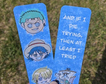 Geïnspireerde bladwijzer uit één stuk | Piratenbemanning | Anime-bladwijzer