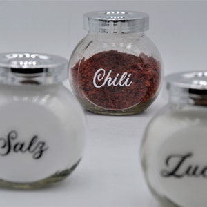Gewürz Aufkleber Label Etiketten Vorratsbehälter Aufkleber | Etsy
