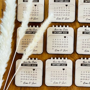 Wooden Save The Date cards